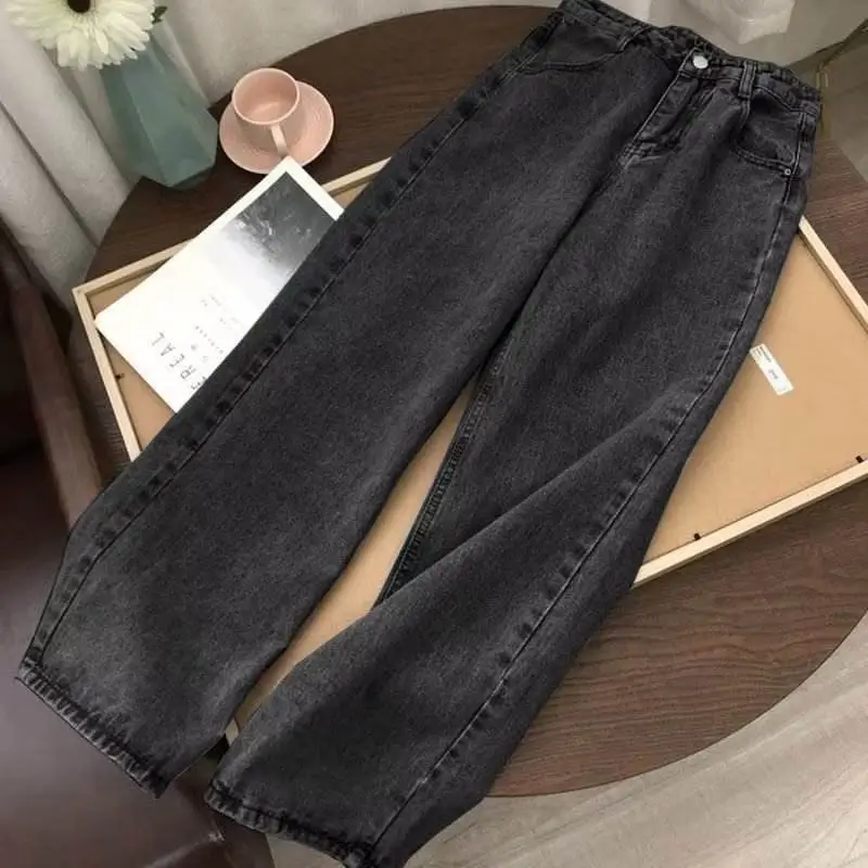 Charcoal Wide Leg Baggy Pants