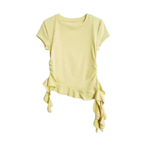 Y2k- inspired ruffly tees