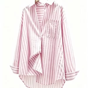Striped loose fit shirt