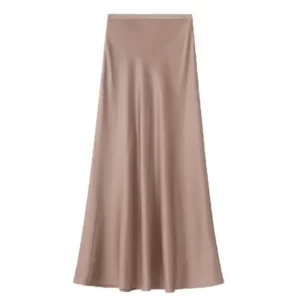 Satin Fishtail Maxi Skirt