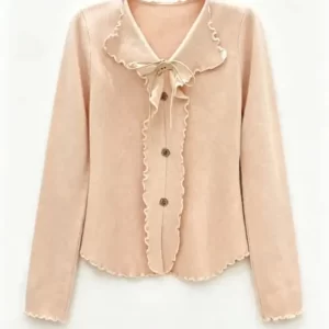 Knitted winter cardigan